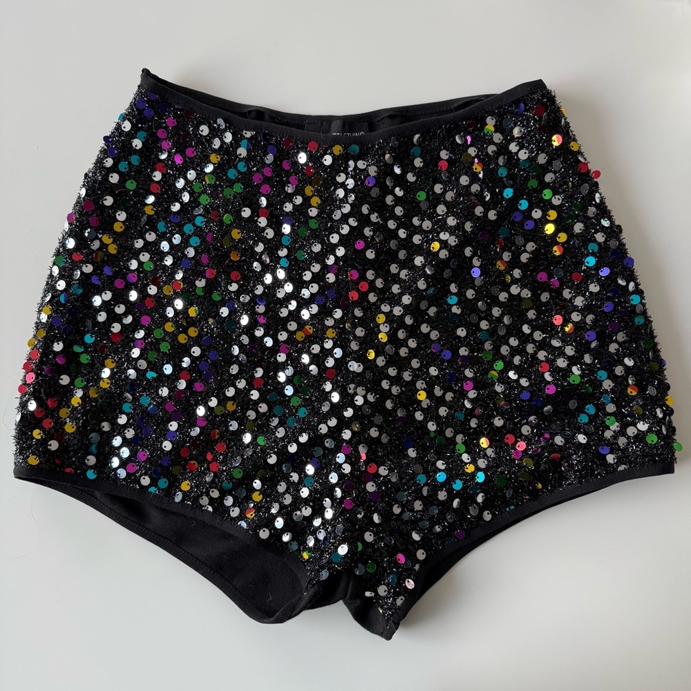 PrettyLittleThing Multicolor Sequin High Waist Hot Shorts